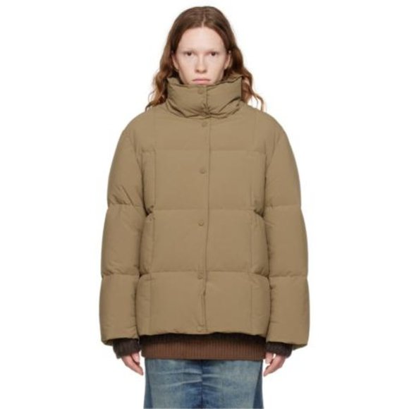 Stand Studio Jackets & Blazers - Stand Studio Tan Puffer Jacket (SOLD)